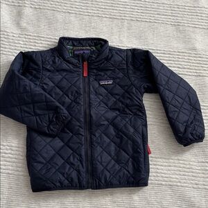 Patagonia Kids 4T Quilted Navy Nano Puff Jacket EUC